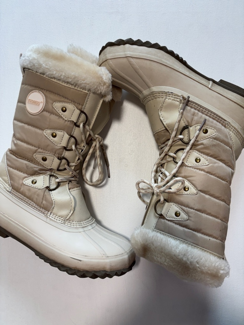 Khombu Denise Faux Fur Lined Boot (Women)
 OFF WHITE